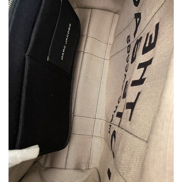 MARC JACOBS Large Black Jacquard Tote, Branded Dust Bag NWOT - Picture 7 of 10